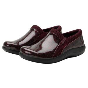NEW ALEGRIA Duette Slip On Clogs in wine for women 1125 4s2